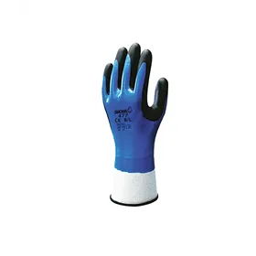 Showa 477 Winterhandschoen Nitril Blauw/Zwart – Gevoerd tot -10°C & Olieafstotend, Maat 10-XXL