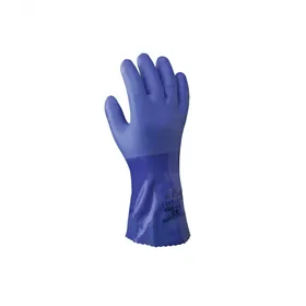 Showa 660 PVC30 Werkhandschoenen Blauw - Chemisch Bestendig & Ergonomisch, Maat 9 (L)