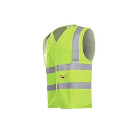 Sioen 307A Hellisan Veiligheidsvest Fluo Geel - Vlamvertragend & Antistatisch, Maat M