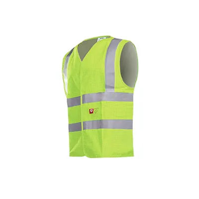 Sioen 307A Hellisan Veiligheidsvest Fluo Geel - Vlamvertragend & Antistatisch, Maat S