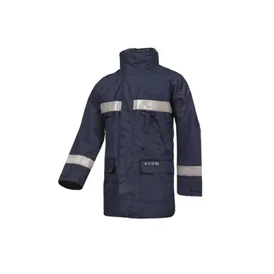 Sioen 3085 Parka Vlamvertragende Werkjas Hasnon Marineblauw - Maat XL