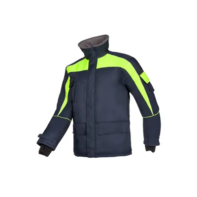 Sioen 3438 Talau Diepvriesjas Fluo Geel/Marine – Gevoerd tot -40°C, Maat M