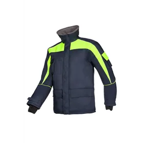 Sioen 3438 Talau Diepvriesjas Fluo Geel/Marine – Gevoerd tot -40°C, Maat XL