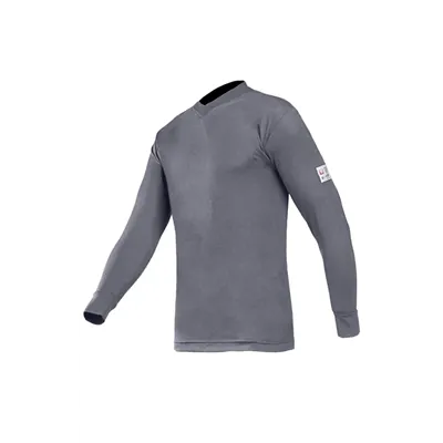 Sioen 518A Vlamvertragend T-shirt Lange Mouw Picton Grijs - Maat L