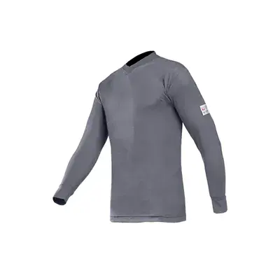 Sioen 518A Vlamvertragend T-shirt Lange Mouw Picton Grijs - Maat M