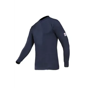 Sioen 518A Vlamvertragend T-shirt Lange Mouw Picton Marineblauw - Maat 2XL