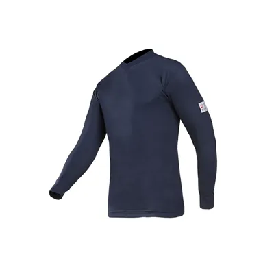 Sioen 518A Vlamvertragend T-shirt Lange Mouw Picton Marineblauw - Maat L