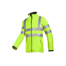 Sioen 9833 Genova Softshell Werkjas Fluo Geel - Winddicht & Reflecterend - Maat L