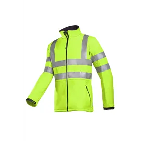 Sioen 9833 Genova Softshell Werkjas Fluo Geel - Winddicht & Reflecterend - Maat M