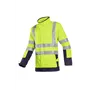 Sioen 9856 Vlamvertragende Reflecterende Regenjas Playford Fluo Geel / Marineblauw - Maat - Maat M