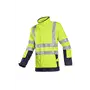 Sioen 9856 Vlamvertragende Reflecterende Regenjas Playford Fluo Geel / Marineblauw - Maat - Maat L