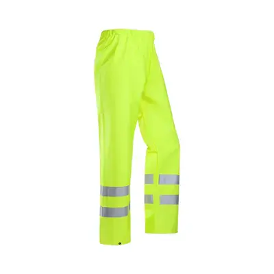 Sioen Bastogne Regenbroek Fluo Geel - Lichtgewicht & Waterdicht - Maat 2XL