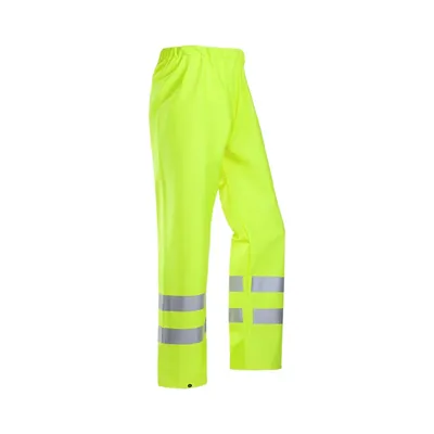 Sioen Bastogne Regenbroek Fluo Geel - Lichtgewicht & Waterdicht - Maat L
