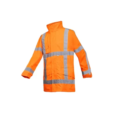 Sioen BOORNE 350A RWS Parka Fluo Oranje - Waterdicht, Winddicht & Voeringcompatibel, Maat 3XL