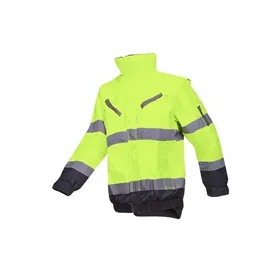 Sioen CAMPBELL 364A Blouson Fluo Geel/Marine - Waterdicht, Met Afritsbare Fleece & Mouwen, Maat S