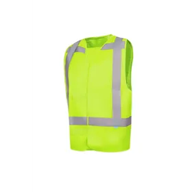 Sioen Carpi Veiligheidsgilet Fluo Geel - Reflecterend & Lichtgewicht - Maat L