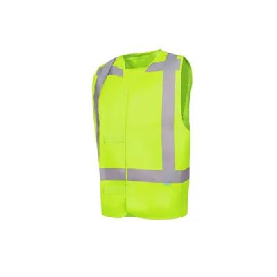 Sioen Carpi Veiligheidsgilet Fluo Geel - Reflecterend & Lichtgewicht - Maat L