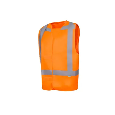 Sioen Carpi Veiligheidsgilet Fluo Oranje - Reflecterend & Lichtgewicht - Maat L