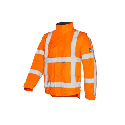 Sioen DIEZEL 351A Blouson Fluo Oranje - RWS, Waterdicht & Afritsbare Mouwen, Maat S