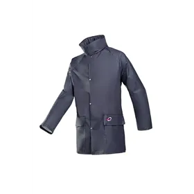 Sioen Dortmund Regenjas 4820 Marineblauw - Soepel, Waterdicht & Met Verborgen Kap - Maat 3XL
