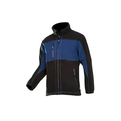Sioen Durango Fleecejack Marine/Zwart – Windbreaker & YKK Ritsen, Maat XL