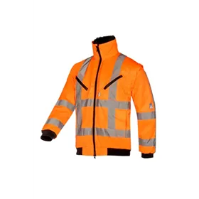 Sioen EAGLE 050A RWS Winterjas Fluo Oranje - Gevoerd, Afneembare Bontkraag, Maat 3XL