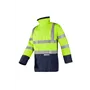 Sioen Elliston Regenjas Fluo Geel/Marine - Vlamvertragend, Antistatisch & Waterdicht - Maat M