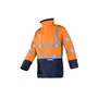 Sioen Elliston Regenjas Fluo Oranje/Marine - Vlamvertragend, Antistatisch & Waterdicht - Maat 2XL