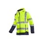 Sioen Fuller Softshelljas Fluo Geel/Blauw - Waterdicht, Gevoerd & Met Kap - Maat L