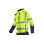 Sioen Fuller Softshelljas Fluo Geel/Blauw - Waterdicht, Gevoerd & Met Kap - Maat XL