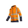 Sioen Fuller Softshelljas Fluo Oranje/Blauw - Waterdicht, Gevoerd & Met Kap - Maat S