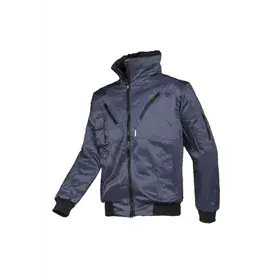 Sioen Hawk Blouson Marineblauw - Uitneembare Bontvoering & Praktische Details - Maat 2XL