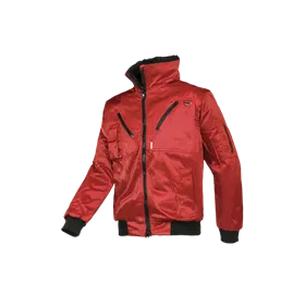 Sioen Hawk Blouson Rood - Uitneembare Bontvoering & Praktische Zakken - Maat M