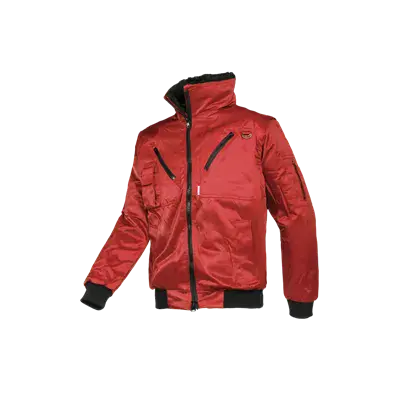Sioen Hawk Blouson Rood - Uitneembare Bontvoering & Praktische Zakken - Maat M