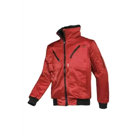 Sioen Hawk Blouson Rood - Uitneembare Bontvoering & Praktische Zakken - Maat S