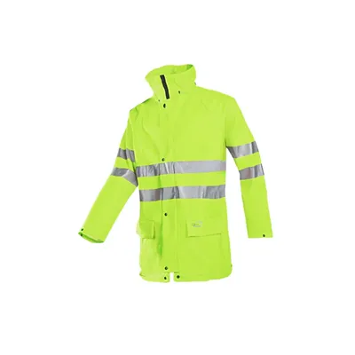 Sioen Kassel Regenjas Fluo Geel - Lichtgewicht & Geluidsarm - Maat 2XL