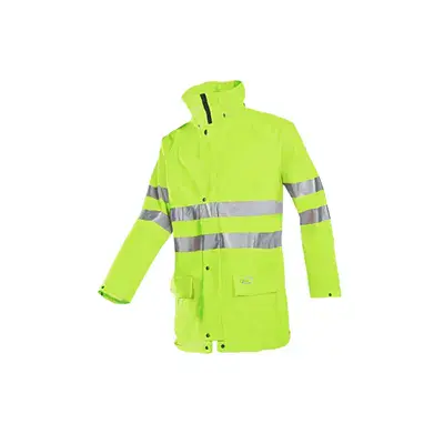 Sioen Kassel Regenjas Fluo Geel - Lichtgewicht & Geluidsarm - Maat XL
