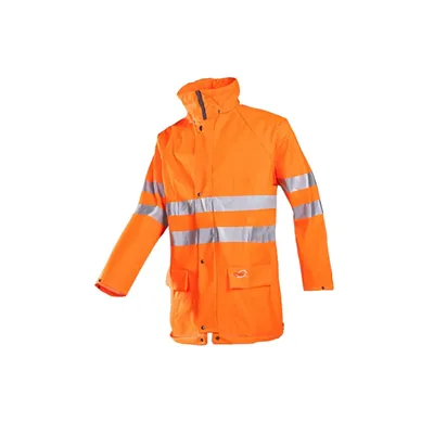Sioen Kassel Regenjas Fluo Oranje - Lichtgewicht & Geluidsarm - Maat M