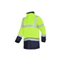 Sioen LIGHTFLASH 313A Parka Fluo Geel/Marine - Winddicht, Waterdicht & Gevoerd, Maat XL