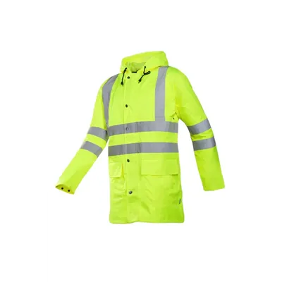 Sioen MONORAY 198A Regenjas Fluo Geel - Lichtgewicht, Ademend & Met Kap, Maat M