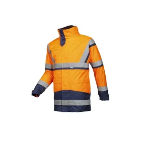 Sioen Powell 4-in-1 Regenparka Fluo Oranje - Waterdicht & Ademend - Maat L