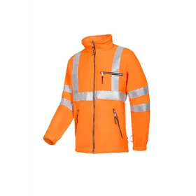 Sioen REIMS 131Z Fleece Werkjas Fluo Oranje - Warm, Winddicht & I.L.S.-Compatibel, Maat S