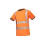 Sioen Rotella T-shirt Fluo Oranje - Ademend, Antibacterieel & UV-beschermend - Maat L