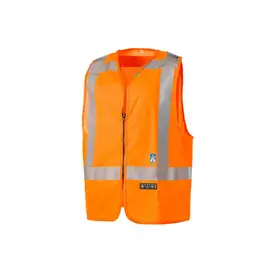 Sioen Sarvan FR AST Veiligheidsgilet Fluo Oranje - Vlamvertragend & RWS - Maat L