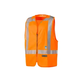 Sioen Sarvan FR AST Veiligheidsgilet Fluo Oranje - Vlamvertragend & RWS - Maat XL