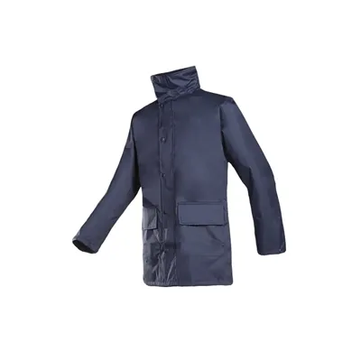 Sioen Sheffer Werkjas 698Z Marineblauw - Ademend, Winddicht & Met Opbergbare Kap - Maat 3XL