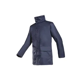 Sioen Sheffer Werkjas Marineblauw - Ademend, Winddicht & Met Opbergbare Kap - Maat XL