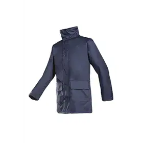 Sioen Sheffer Werkjas Marineblauw - Ademend, Winddicht & Met Opbergbare Kap - Maat XL
