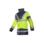 Sioen SKOLLFIELD 209A Parka Fluo Geel/Marine - Waterdicht, Gevoerd & Met Bodywarmer, Maat S