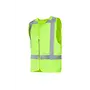 Sioen Solaka Veiligheidsgilet Fluo Geel - Reflecterend & Met Ritssluiting - Maat 2XL